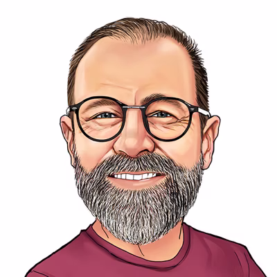 Farbige Karikatur